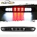 Partsam Replacement For Silverado 2007-2013 Silverado/Sierra 1500 2500 3500 2014 Classic Model Red/White LED Smoke Lens High Mount 3rd Third Brake Light Cargo Tail Lamp