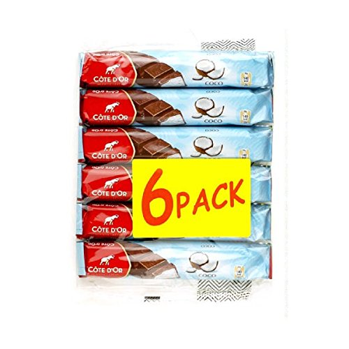 Pack Of 6 x 47 gr Bars Of Côte D'Or Milk & Coconut