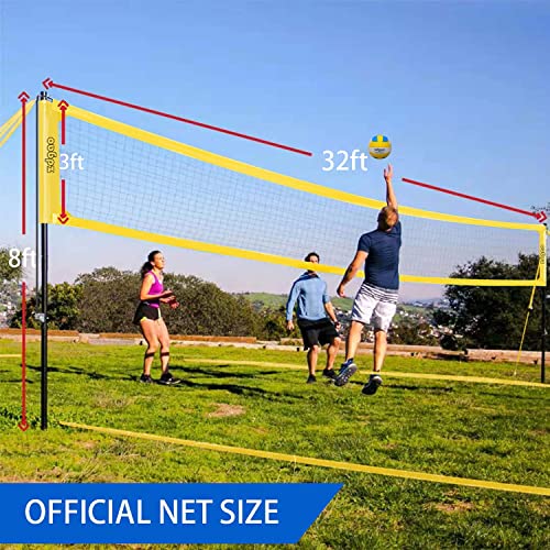 Volleyball Net Outdoor Professional Volleyball Set with Height