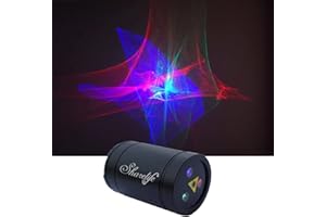 Sharelife Mini Portable RGB Aurora Effect Laser USB Projector Light Charging Battery for Home Party DJ Outdoor Stage Lighting