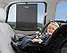 Munchkin Brica Smart Window Shade Rolls Up and Down with Window, Helps Block UVA/UVB Rays, Black