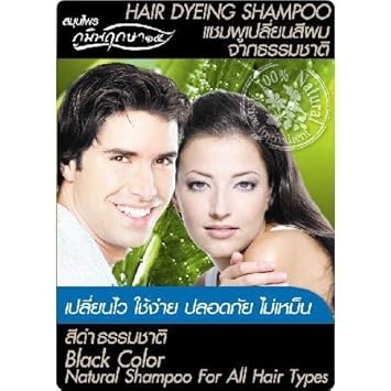 Amazon Com Hair Dyeing Natural Shampoo For All Hair Type Black