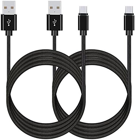 Micro USB Cable [2 Pack 3.3ft] Nylon Braided Data Cable Charging Cord Micro 5pin & Data Sync Cable Compatible with Samsung Galaxy,Note, Android,LG,Nexus,Tablets and More Android Device (Black)