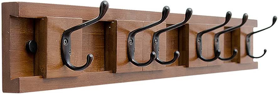 Llq219 Perchero Colgante Pared De Madera Maciza con Gancho Creativo