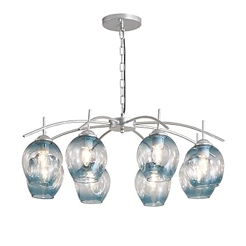 Amazon Com Hzc 8 Light Mid Century Modern Chandelier Vintage