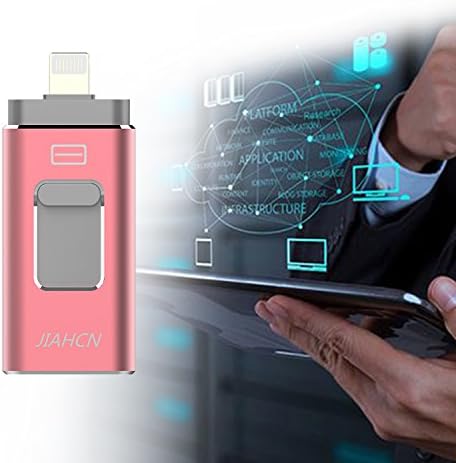 USB Flash Drive for iPhone iPad 128GB - IOS External Storage,USB 3.0 Jump drive,Thumb Pen Drive,Lightning Memory Stick for Apple Android Computers