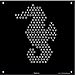 IllumiPeg Under The Sea Refill templates for Lite Brite Cube, Flat-Screen, and Four Share (10 Sheets, 7x7)