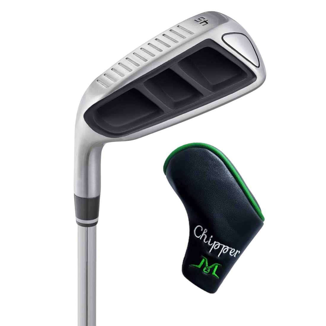 MAZEL Golf Chipper Club for Men,Golf Wedge 35,45,55,60 Degree,Right & Left Handed 35 Inch (Black, Stainless Steel, Regular, 45, Degrees, Left)