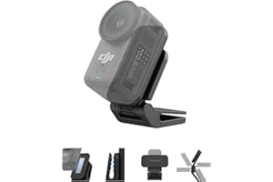 TELESIN Magnetic Cap Clip Mount for DJI Osmo Nano, N52 Strong Magnetic Hat & Backpack Clip, 360° Rotation, 240° Adjustable An
