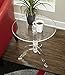 Linon Hadlee Acrylic Side Table, Clear