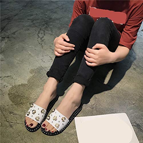 Women Cute Fruit Non-Slip Shower Sandals,FAPIZI House Foams Rhinestones Slippers Bathroom Slide Water Shoes White