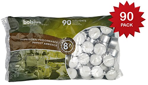 BOLSIUS 90 Long Burn 8 Hour Tea Lights Professional Tealights Candles