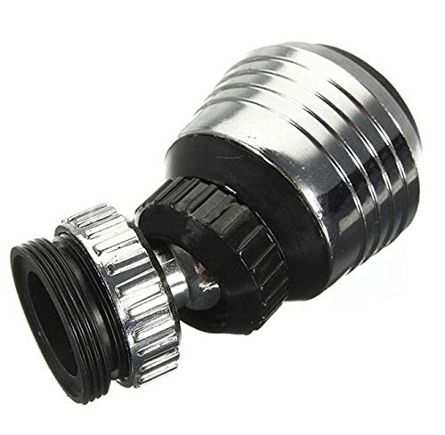 FTXJ 360 Rotate Swivel Faucet Nozzle Torneira Water Filter Adapter Water Purifier Saving Tap Aerator Diffuser Kitchen Accessories (Black, 57 mm x 35 mm x21 mm) - Thumbnail 5