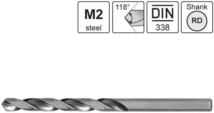 S&R Metal Drill Bit Set 1-6,5mm, 13 Piece, GM DIN 338, Grounded, HSS-Steel,Steel box, Professional Quality - Image 5