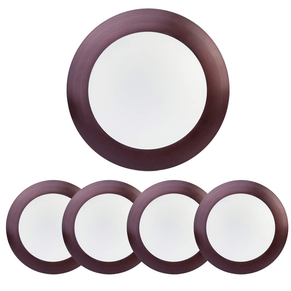 Photo 1 of ECOELER 5/6" Bronze Dimmable LED Disk Ceiling Light, 16.5W, 1000lm, 5000K Daylight, Flush Mount Disc Recessed Ceiling Can Lighting for Bedroom, Kitchen, Dining Room, ETL Listed, 4 Pack