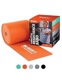 Bandas de resistencia profesionales, rollo de banda elástica de ejercicio sin látex, 25 yardas (75 pies), sin aroma, sin polvo, perfecto para terapia física y rehabilitación, yoga, pilates