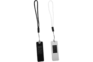 LIOOBO Mini Digital Pocket Watch 2pcs Portable Keychain Clock Silent Alarm for Students School Use