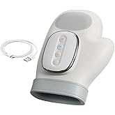 Msiud Hand Massager, Electric Massage with Heat Compression 3 Adjustable Modes 5 Strength 3 Temp Settings 108 to 121℉ Portable Rechargeable Cordless Design for Carpal Tunnel and Tired Hands