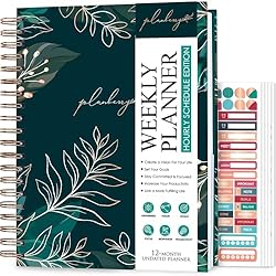 PLANBERRY Weekly Schedule Planner Large – 8" x