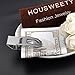 HOUSWEETY Stainless Steel V Shape Slim Money Clip Credit Card ID Cash Holder
