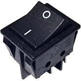 On Off Rocker Switch DPST | Fits Canal R Series, Hongju Compatible, Taiheng TH3 Compatible, Defond Compatible