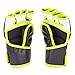 Sanabul Essential 4oz MMA Gloves for Men & Women, Professional Fighting Boxing Muay Thai Kickboxing Gloves for Sparring Grappling and Training, Black/Green Small/Medium