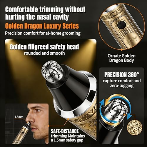 Hair Clippers for Men Professional, T-Blade Trimmer, Nose Hair Trimmer, Electric Foil Shaver Barber Clippers Metal Hair Clippers Cutting Grooming Kit with Long Battery Life for Family Barber Use
