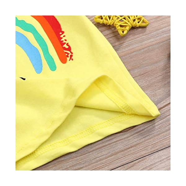 Toddler Baby Girls Boys Long Sleeve Rainbow Print Cotton Soft Pullover T-Shirt Tops Clothes - Image 7