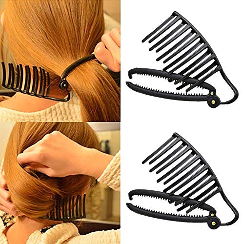 image for Hisight 2pcs Women Girls DIY Fast Styling Volume Insets Hair Clip Boos