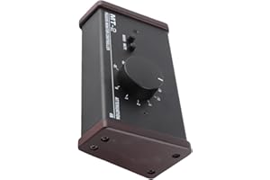 Passive Studio Monitor Controller, with Large Control Knob, Pure Path and Mute Control, XLR & 3.5mm Interface, Plug and Play 