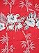 Alvish Hawaiian Shirt 35 Mens Bamboo Tree Print Beach Aloha Party Holiday Red XL
