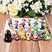 18pcs/Set Piece Super Mario Bros Super Mary Princess, Turtle, Mushroom, Orangutan, Super Mary Action Figures,1.2 