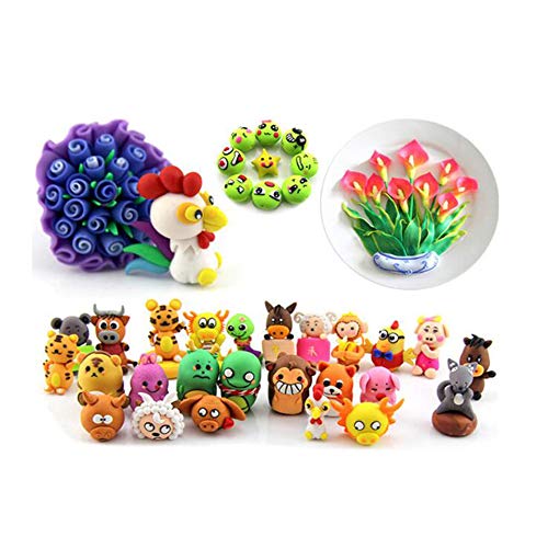 36 PCS Air Dry Clay,Colorful Children Modeling Soft Clay with Tools,Creative Art DIY Crafts,Perfect Gifts for Kids. - Thumbnail 4