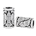 MYAROMA FINDINGS Vikings Eagle Bird Charm Beads for Bracelets for Pendant Necklace DIY Beard Hair Beads Charm � (C83-5pcs)