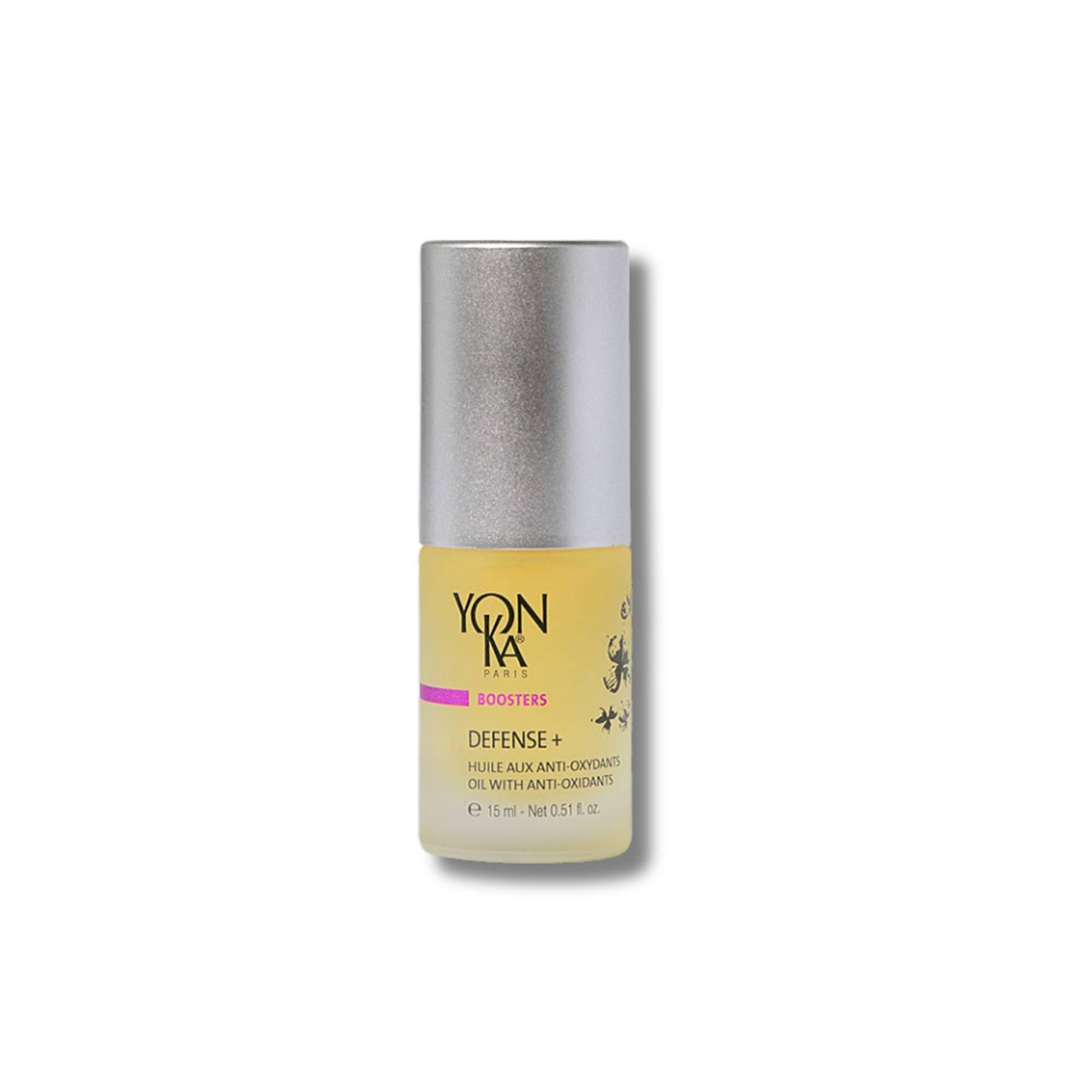 Booster Defense+ Yonka 15ml | Antioxidant Concentrate Fluid to Boost Your Day and Night Treatment | Protects From Environmental Aggressors, Helps Prevent Signs of Ageing | 99,7% Natural Origin
