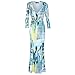 SUNNOW Womens Sexy Ladies Deep V Neck Party Dress Maxi Long Evening Dress (Asian L=US(8), Yellow)