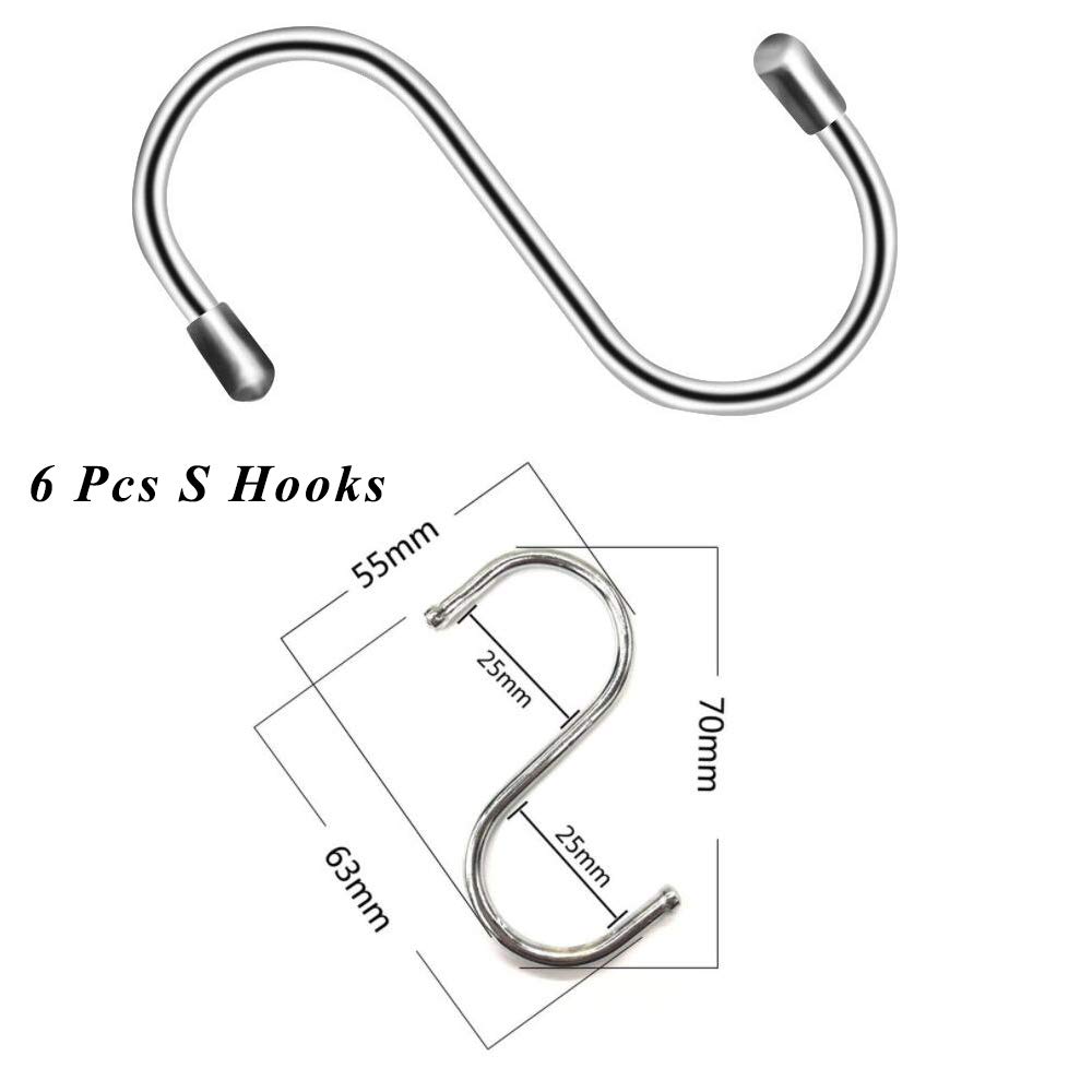 SUNSHINETEK 6 Pack Plant Hanger 4 Legs Flower Pot Pflanzenhalter mit 6