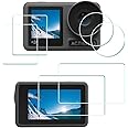 ULBTER Lens Screen Protector for DJI OSMO Action 3 Camera 【NOT Work with Frame】[2+2+2Pack], Tempered Glass Cover 0.3mm 9H Hardness Ultra-Clear Anti-Scrach Anti-Fingerprint Anti-Bubble