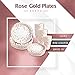 Rose Gold Plates and Cups set for 50 - Disposable Rose Gold paper plates and cups 150 pcs total. Bonus Party Printables Ebook included