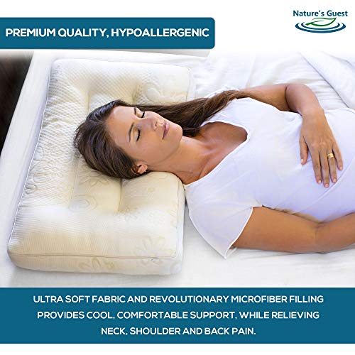 Nature's Guest Adjustable Contour Pillow for Sleeping, Better Than