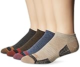 Timberland Men's Comfort No Show 4-Pack Socks Dune/Brown/Charcoal/Denim LG (US Men's 9-12),Dune/Brown/Charcoal/Denim,11-13 / 9-12