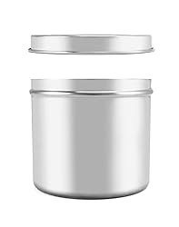QWORK Stainless Steel Ointment Jar with Lid, 2 Pack