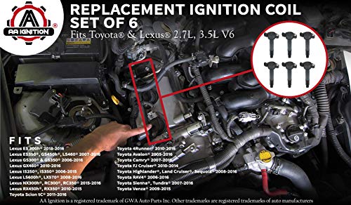 2 Ignition+Coil+Set+Replaces+90919+A2007