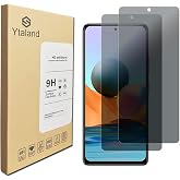 Ytaland Privacy Screen Protector for Xiaomi Redmi Note 10 Pro/Note 10 Pro Max, [2 Pack] Anti Spy Anti Peep Bubble-Free Tempered Glass