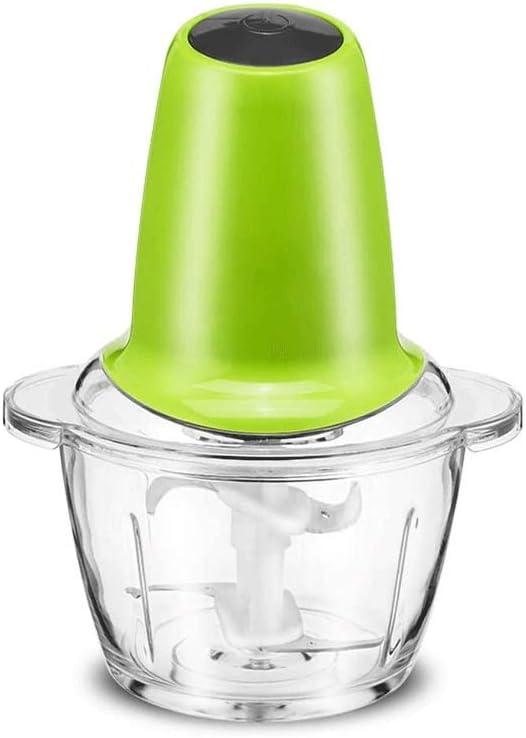 Z-Color Meat Grinder, Food Chopper 2L Stainless Steel Food Processor for Meat, Vegetables, Fruits and Nuts, with Glass Bowl