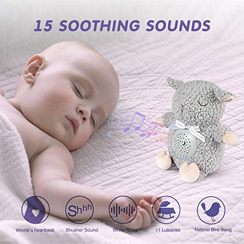 BEREST Baby Sleep Soother Sleepy Sheep, Mom's Heartbeat Lullabies