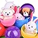 FUN LITTLE TOYS Easter Eggs with Finger Puppets & Pendants for Party Favors, Easter Eggs Filler