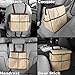 Creathing Leakproof Car Trash Can [3 Gal] Slim Design Garbage Bin– Universal Fit in Cars, Trucks, SUVs, for Floor, Console or Seat Hanging (Beige)