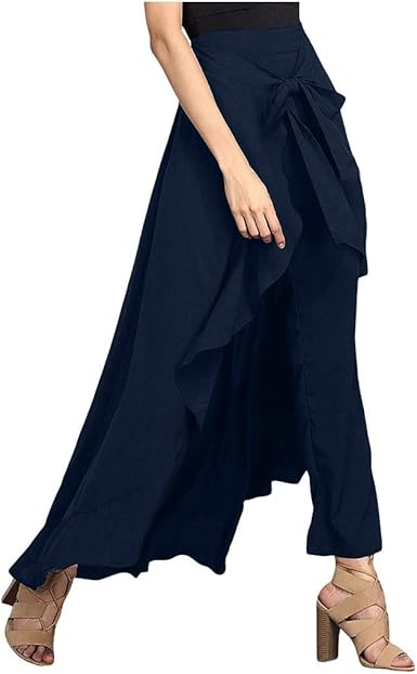 high waist slimming pants with skirt