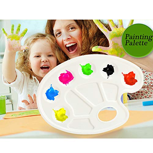 YZNlife 30 Pieces Kids Painting Brushes Sponge Drawing Set with Paint Bowls, Sponge Foam Brushes and Waterproof Apron for Children Doodle, Sharing Paints,Early Learning DIY Art Craft - Thumbnail 5
